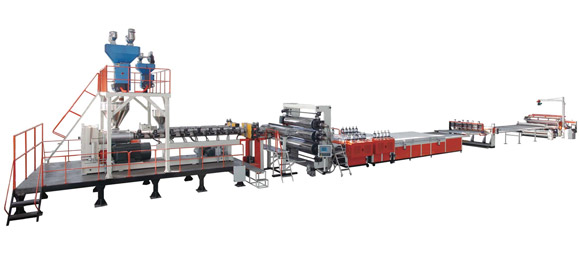 PP, PE, ABS, PVC Thick Plate Extrusion Line
