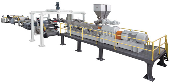 Newly Arrival Экструдер Hdpe -
 Twin Screw Dyer-free Vented PET Sheet Extrusion Line – Jwell