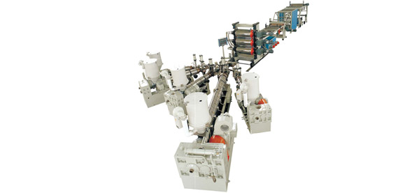 PP, EVA, EVOH, PS And PE Multi-layer Sheet Co-extrusion Line