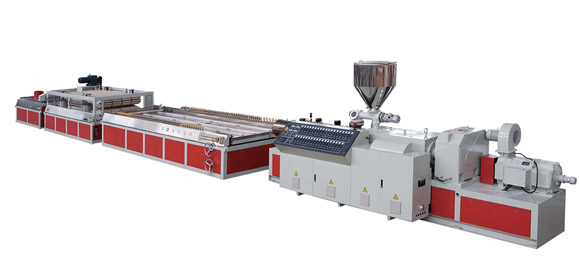 PE, PP, PVC And Wood Plate Extrusion Line