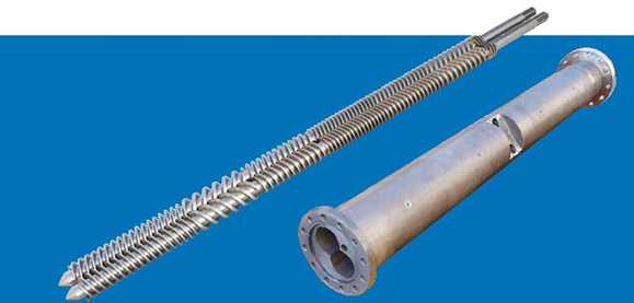 Parallel twin screw and barrel