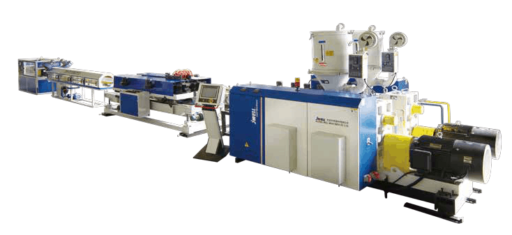 PE PP PVC Double wall corrugated pipe extrusion line 3 Horizontal Double wall Corrugated Pipe Production Line