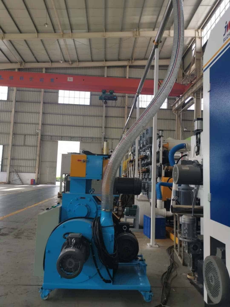On line scrap recycling system On line scrap recycling system