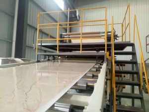 PVC rigid sheet extrusion line detail