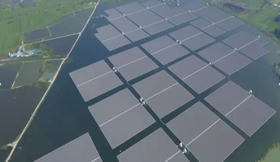 The worlds largest floating photovoltaic power plant on water