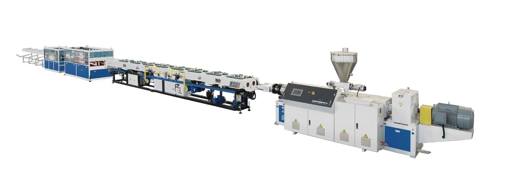 PVC Dual pipe extrusion machine