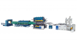 HDPE/PP/PVC Vertical Type Double Wall Corrugated Pipe and PVC Ribbed Pipe Extrusion Line